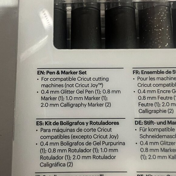 Cricut 5pc Black Calligraphy Variety Pen Set - Picture 7 of 13